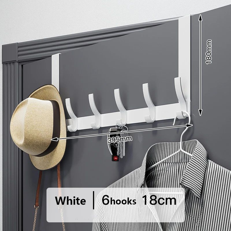 Color:6 Hooks White 18cm