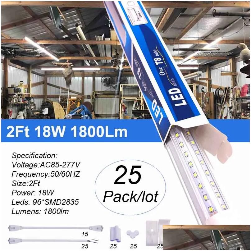 2ft 18W V-format klart lock