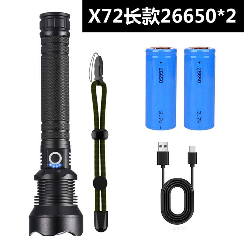 X72 flashlight 2 26650 batteries