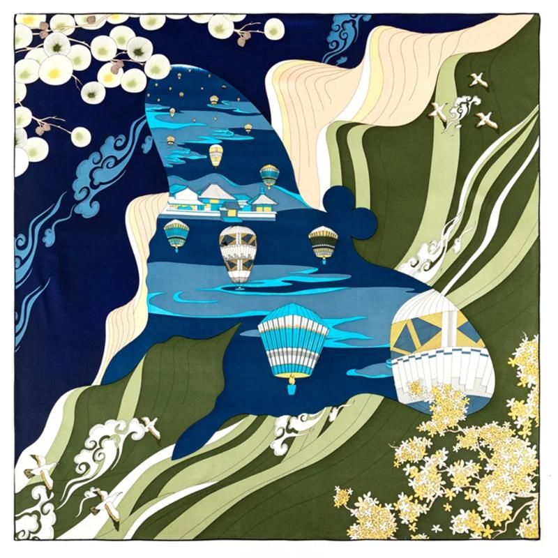 90CM x 90CM CHINA BLUE