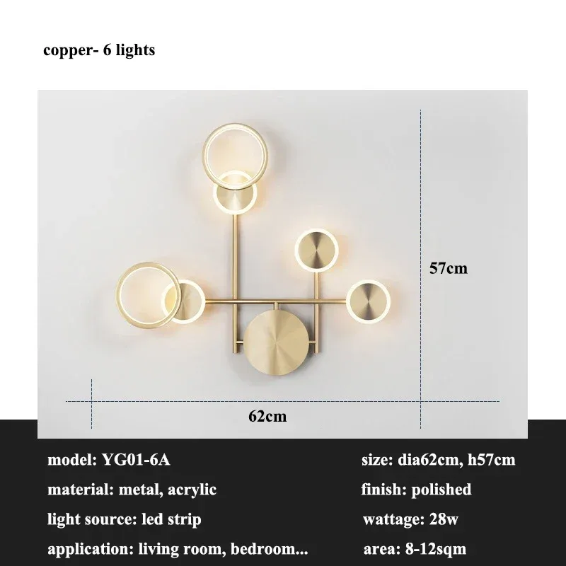 3 effets lumineux dorés-6 lumières