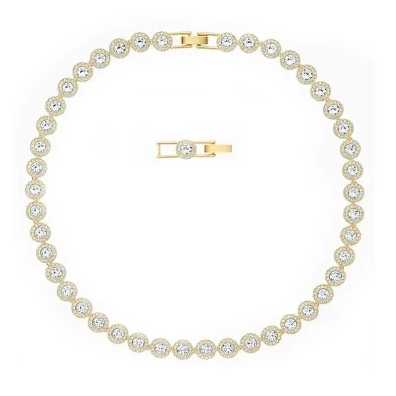 17. Colar de diamante branco