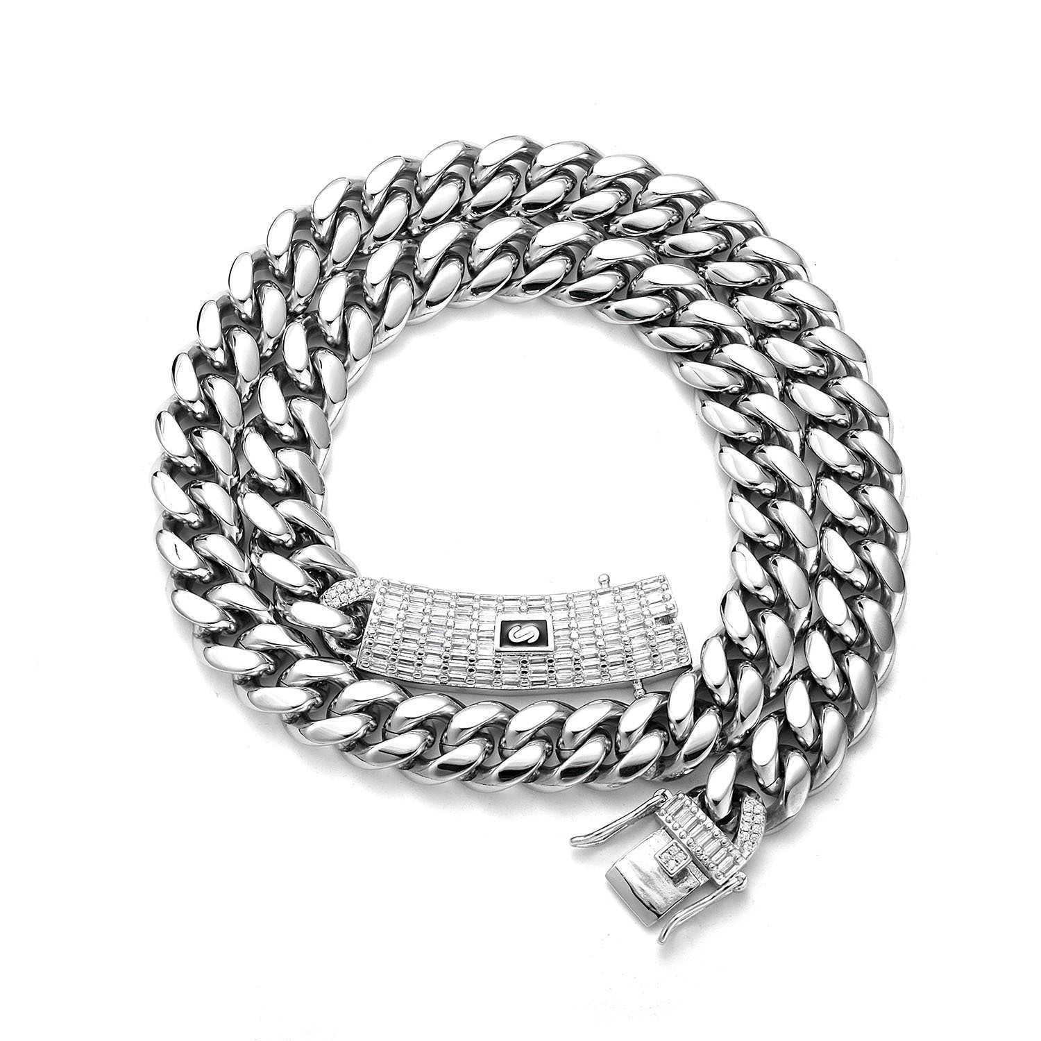 6mm Silver-hiphop-16inch