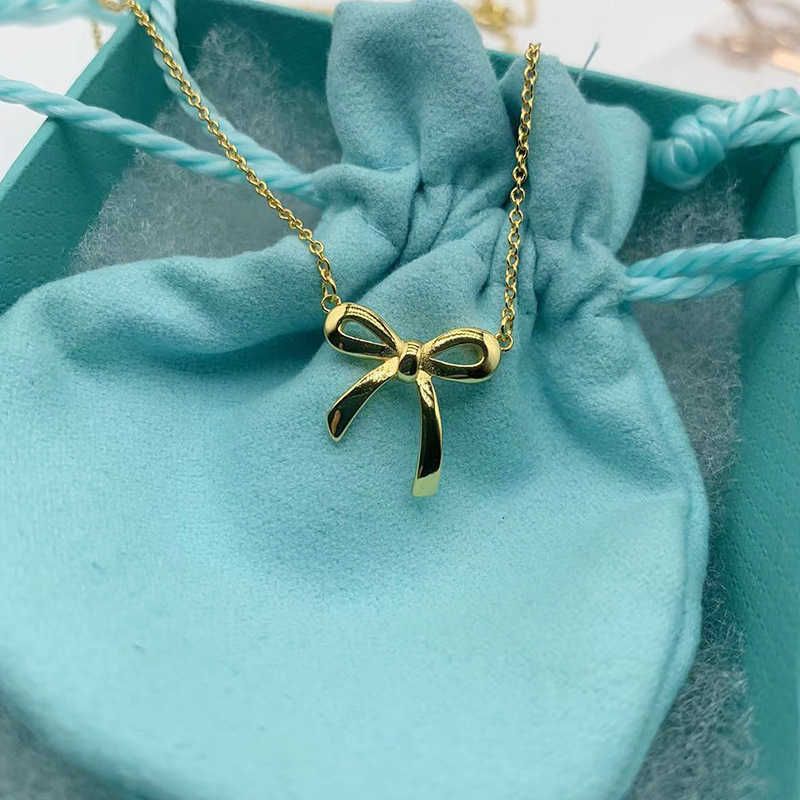 Bow Necklace Gold (no Diamond)