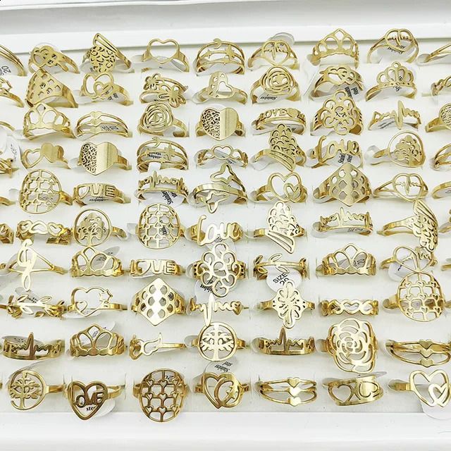 50pcs Gold Color