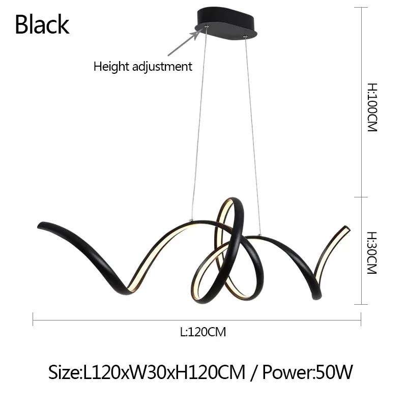 Luz quente Preto L120xW30CM