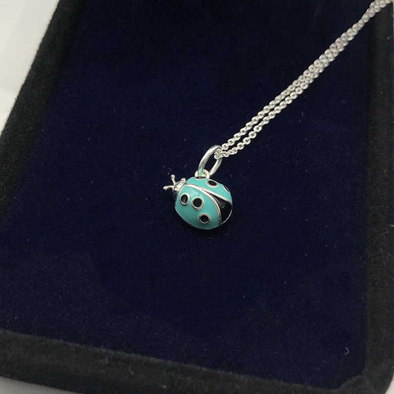 Ladybug ketting blauw