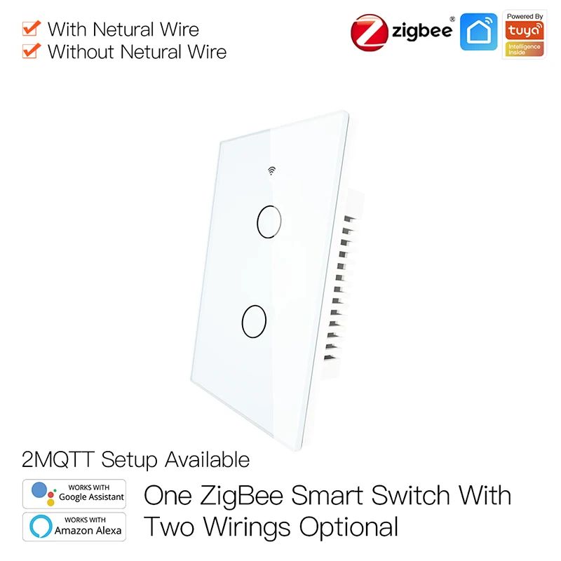 2 Gang White Switch