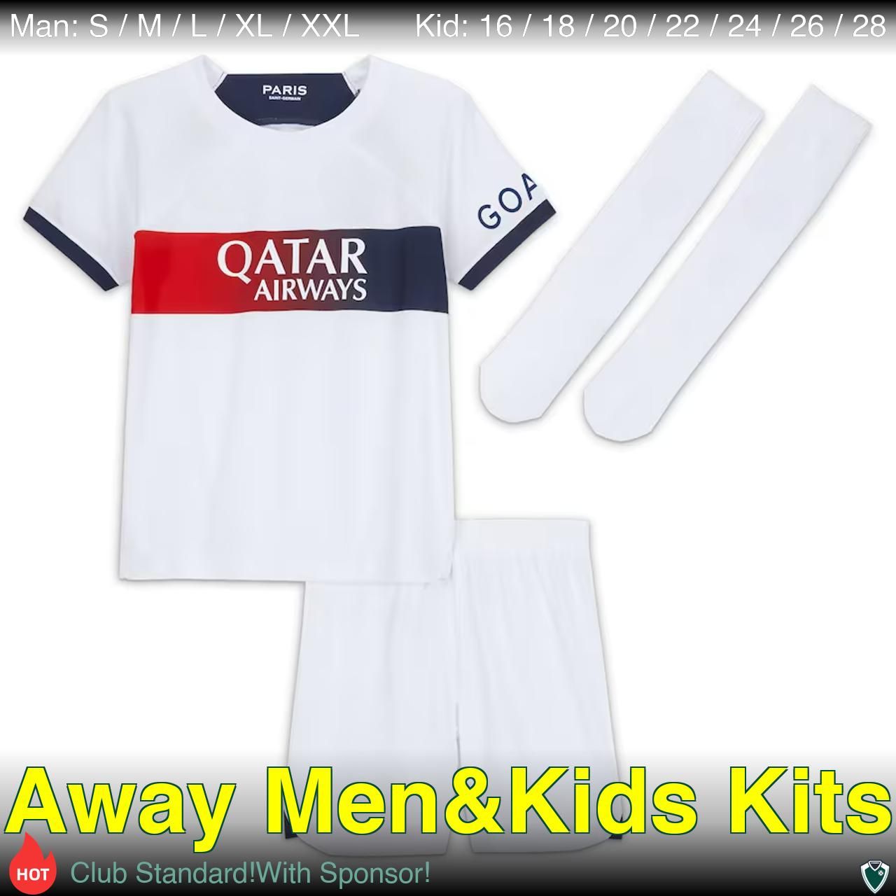 Away Fans Kits(Man+Kid)