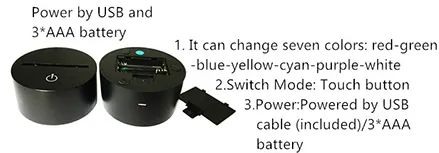 Strom durch USB- und 3A -Batterie