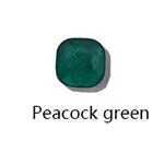 Peacock Green-Rose couleur or