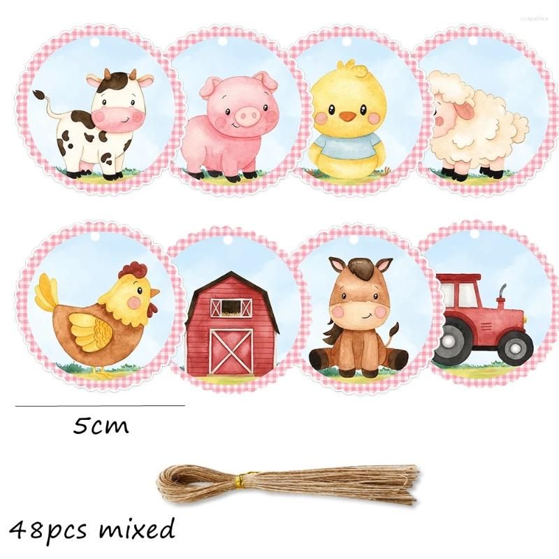 48PCS Niebieskie tagi