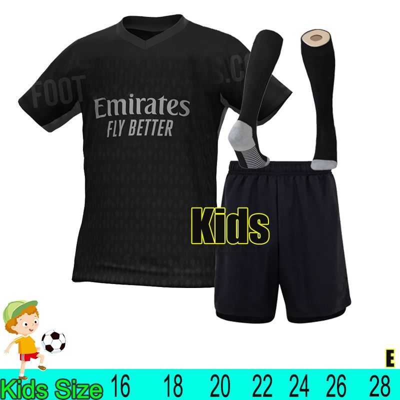 Huangm23-24 Goalkeeper Kids +Socks Black