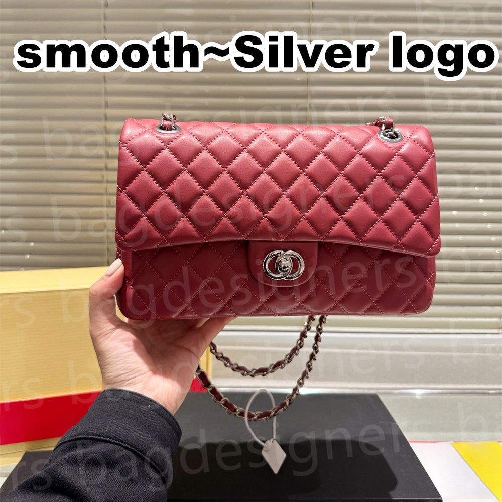 Dark red_smooth~Silver logo