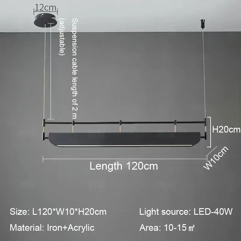 Zimna biała światło 120 cm