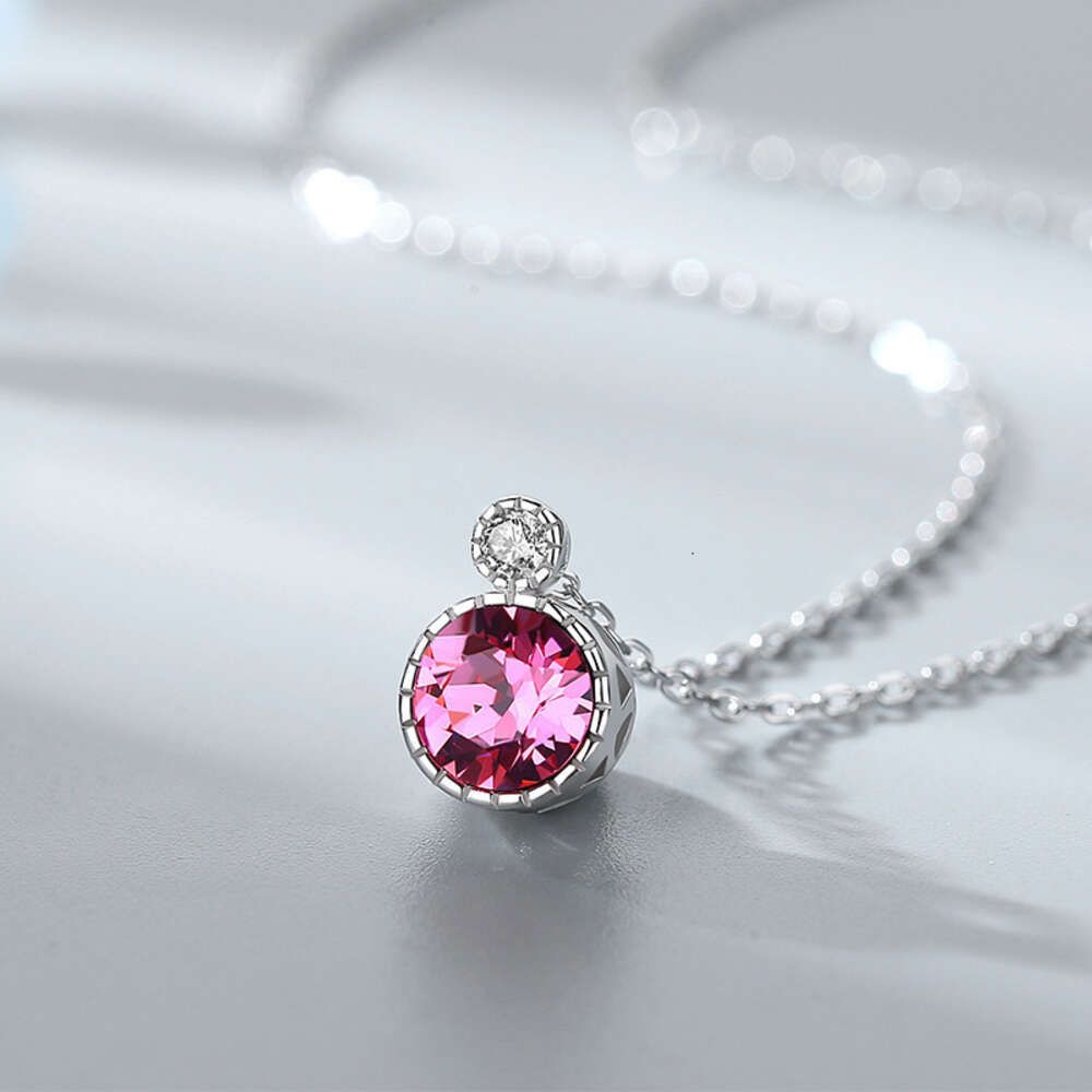 Argento a cristallo rosa cavo in argento 925