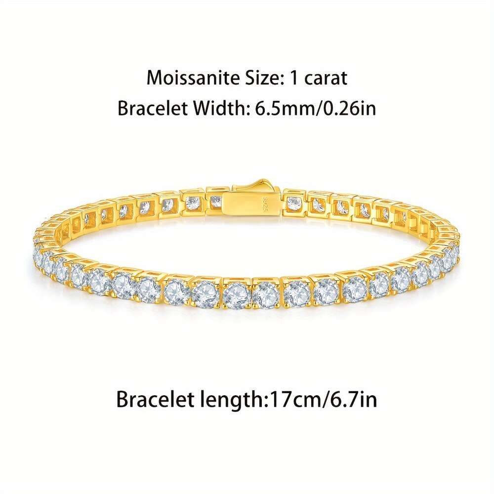 1）1carat/6.5mm/0.26in-bracelet