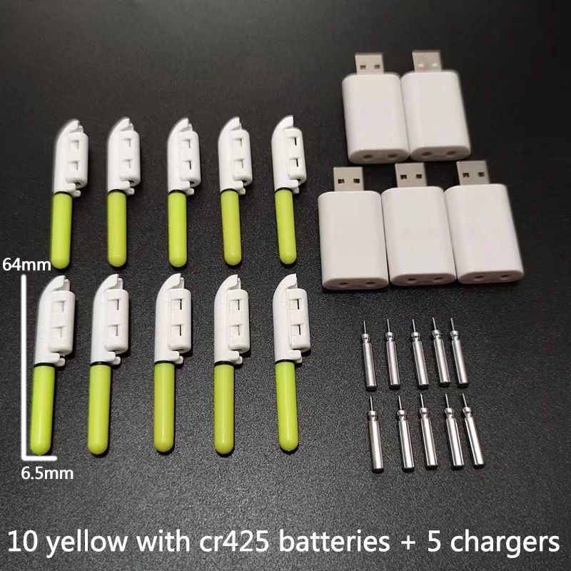 10 yellow and 5 USB