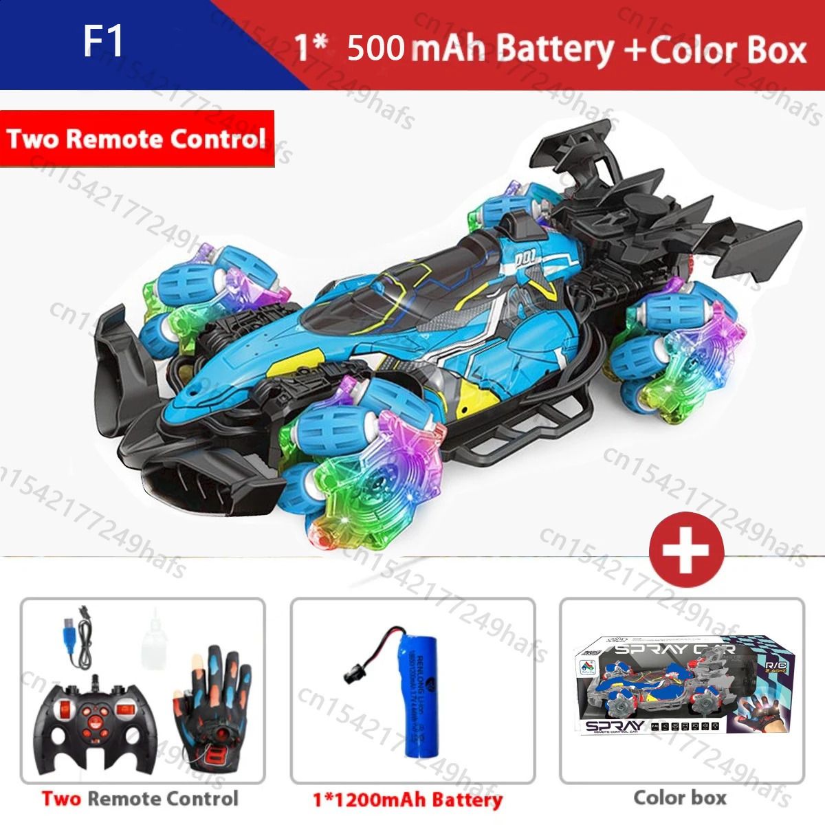 صندوق اللون الأزرق F1