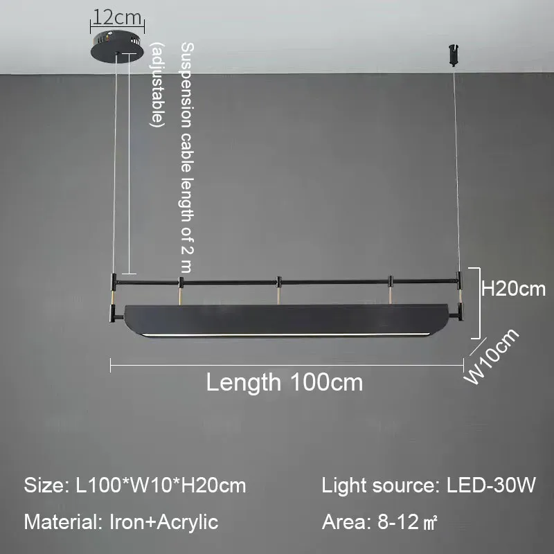 Zimna biała światło długość 100 cm