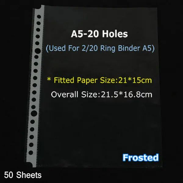 Frosted A5 20 Holes