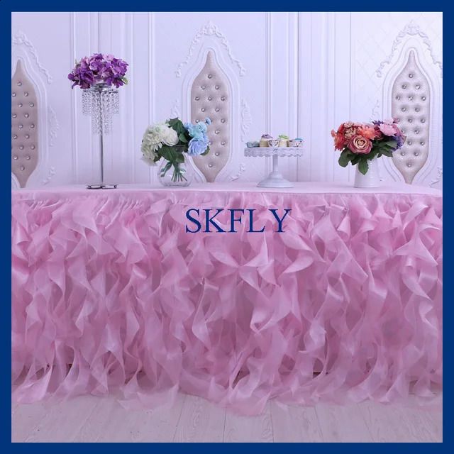 Baby Pink-11ft Long 75cm Drop