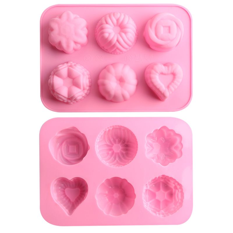 6 grids heart mold-random send