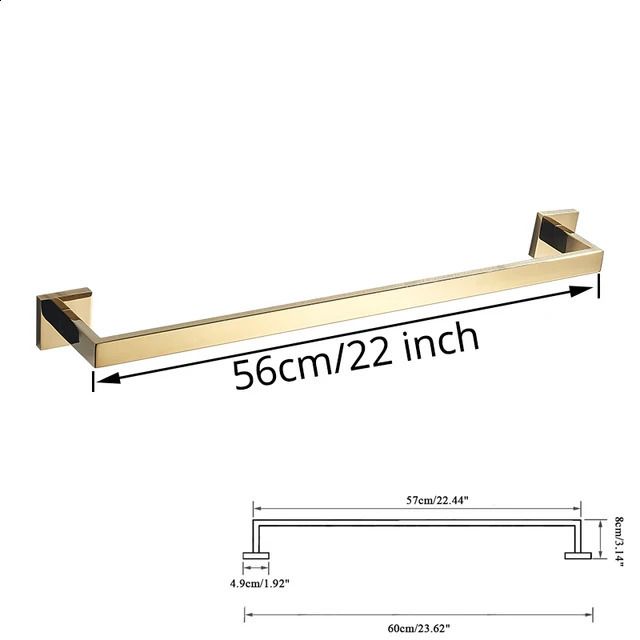 1 Stück Handtuchstange 56 cm