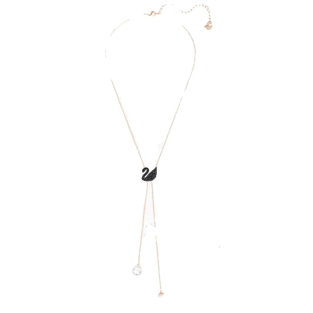 Collier en forme de Y Petit Cygne Noir