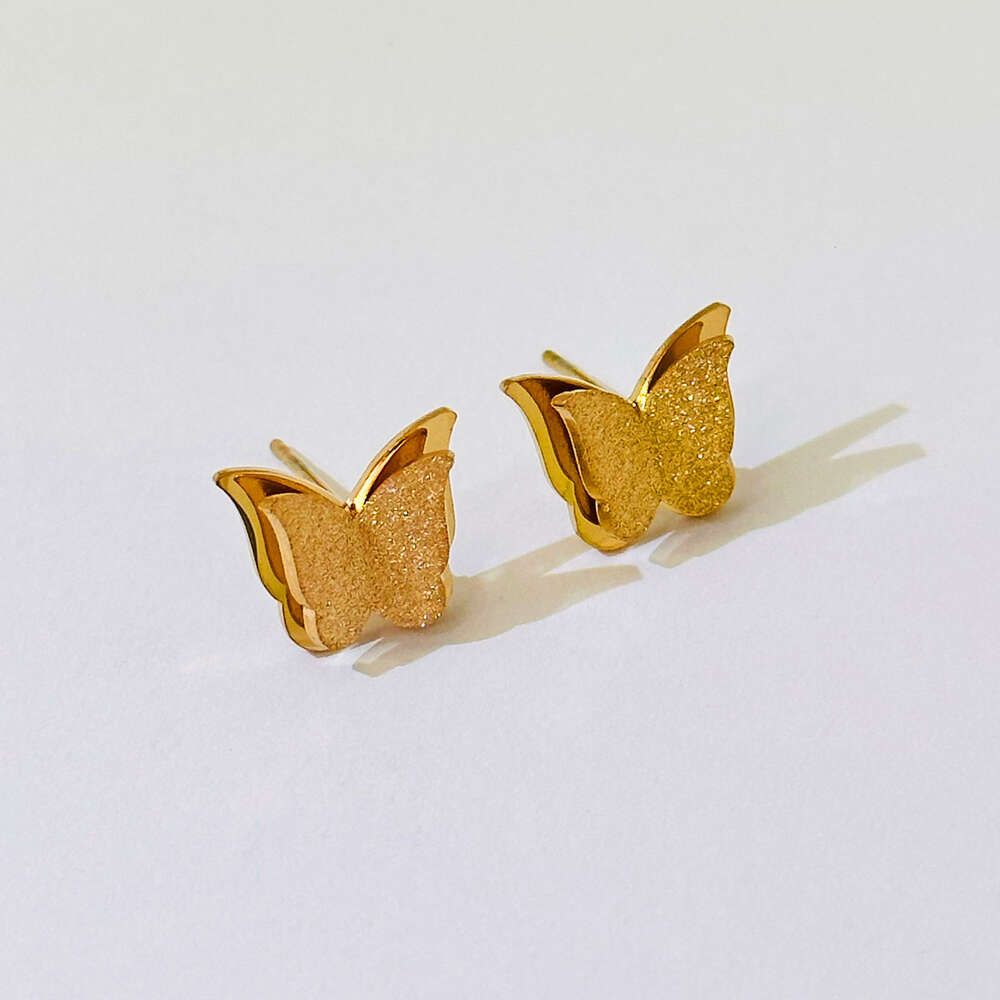 7371 Boucles d'oreilles Papillon Or