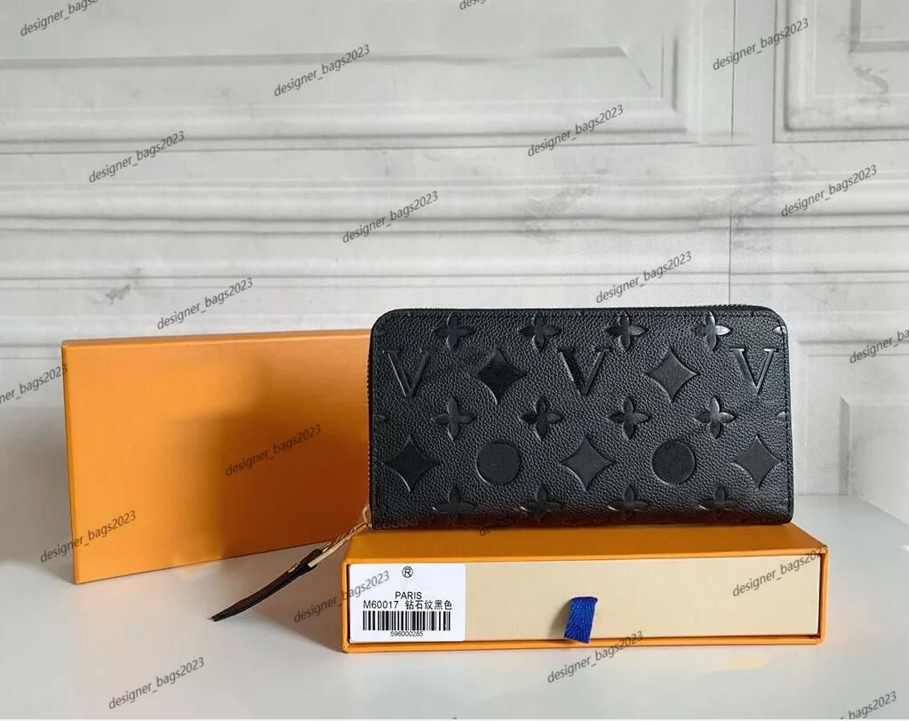Embossed black wallet
