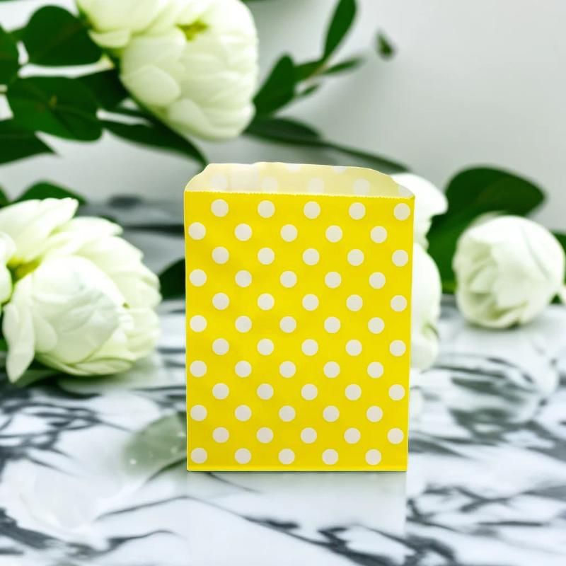 13x18cm 10pcs yellow round dot