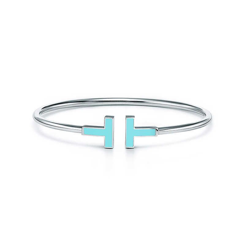 White Gold Enamel Blue