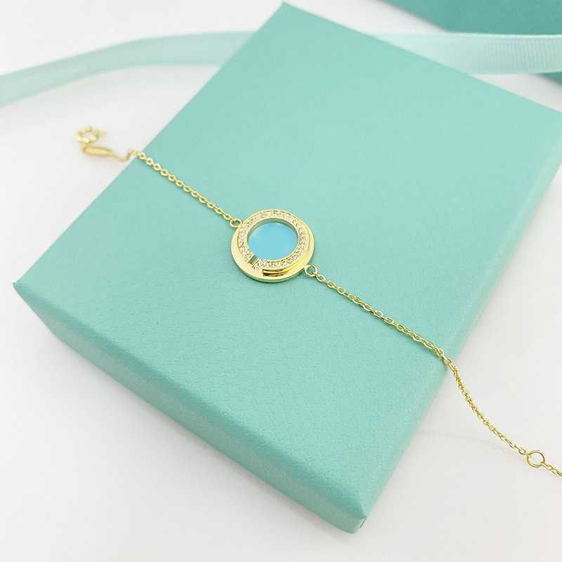 Gold + Blue Shell Necklace t