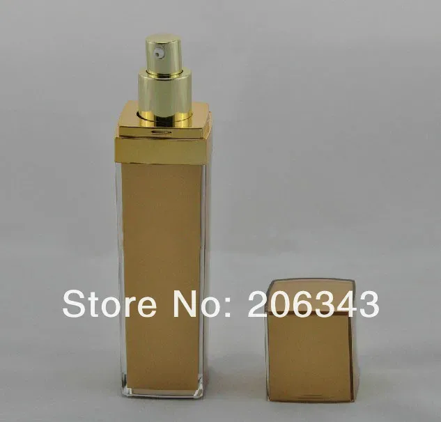 gold lotion bottle