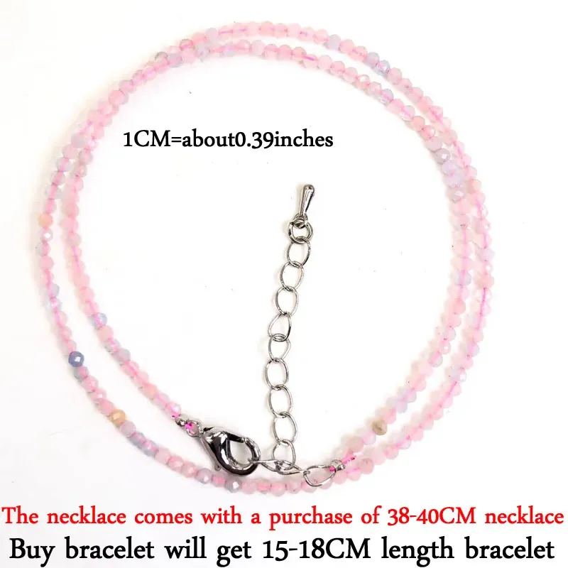 Bracciale in morganite 15-18 cm