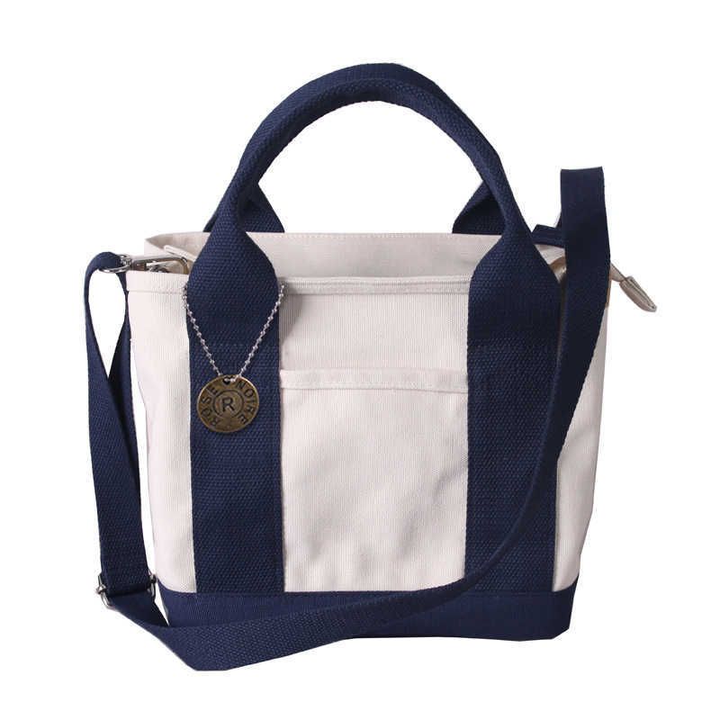 White Paired with Blue Strap, Shoulder