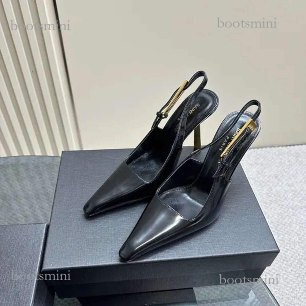 Black -gold Heel-9cm