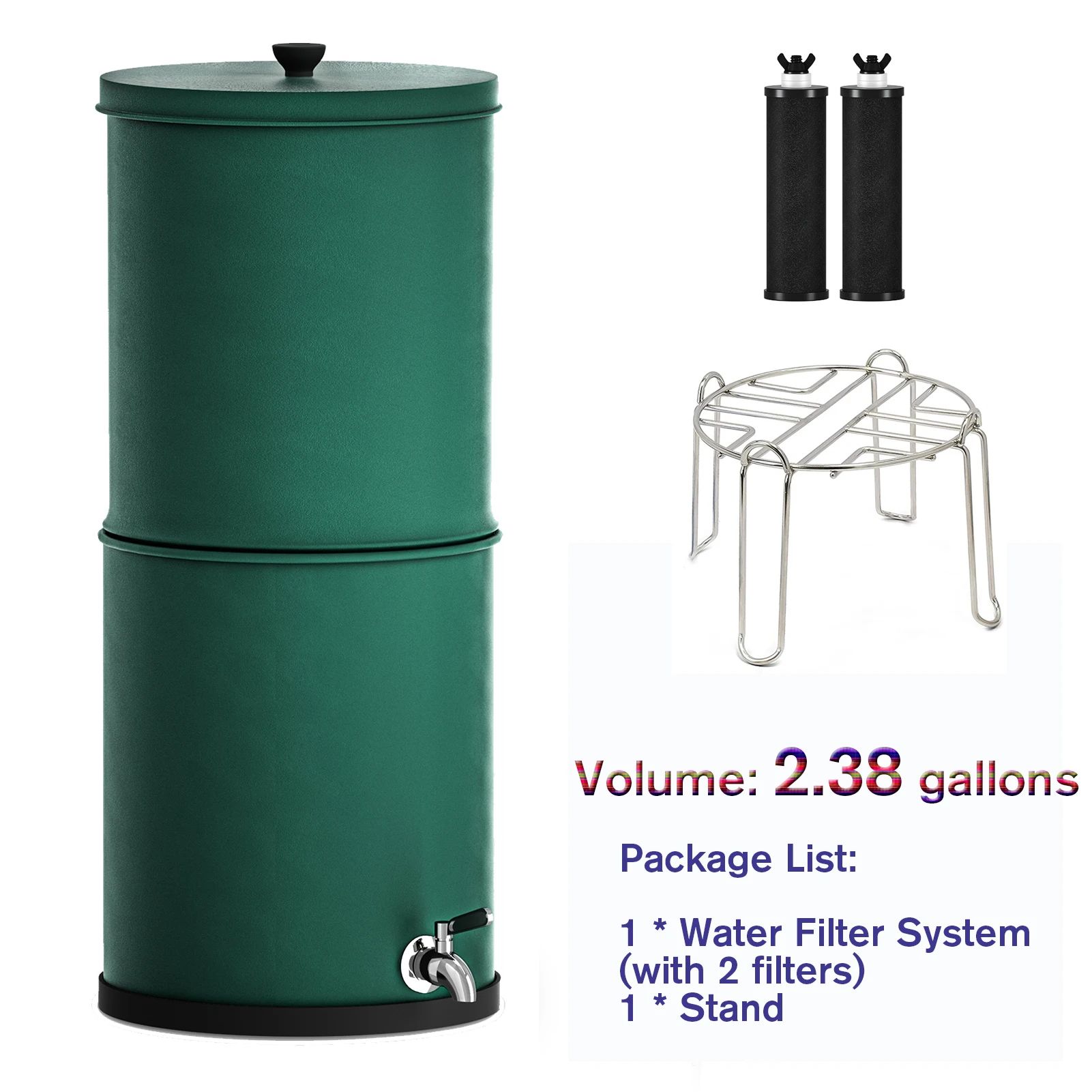 Color:2.38 Gal and Stand A