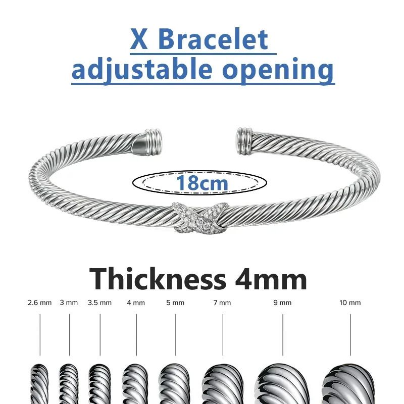 x Bracelet 4mm5