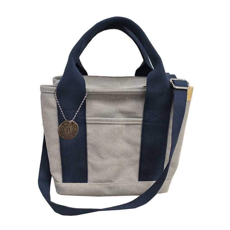 Grey Basket with Shoulder Strap And