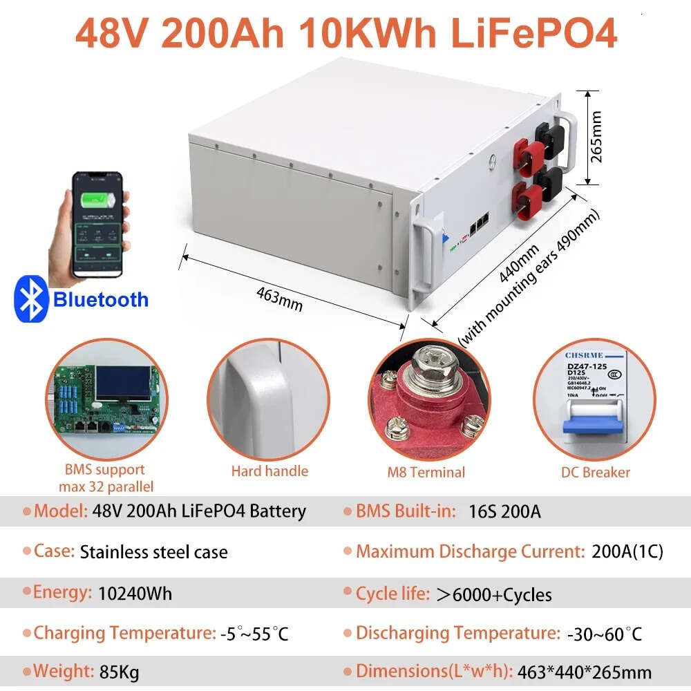 48V 200AH 10 kW