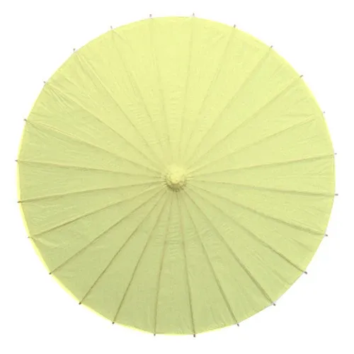 Guarda-chuva de papel amarelo de 84cm