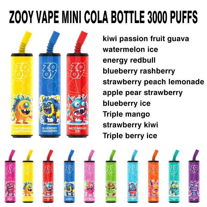 Zooy Mini Cola 3k - sabores mistos aleatórios