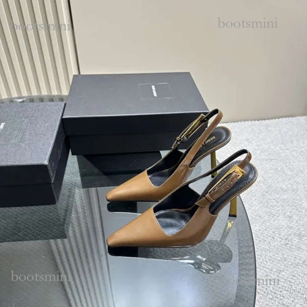 Brown-gold Heel-9cm