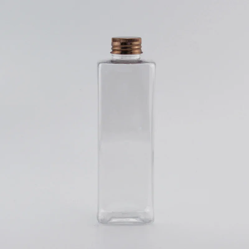 Bouteille en plastique transparent de 250 ml, bronze