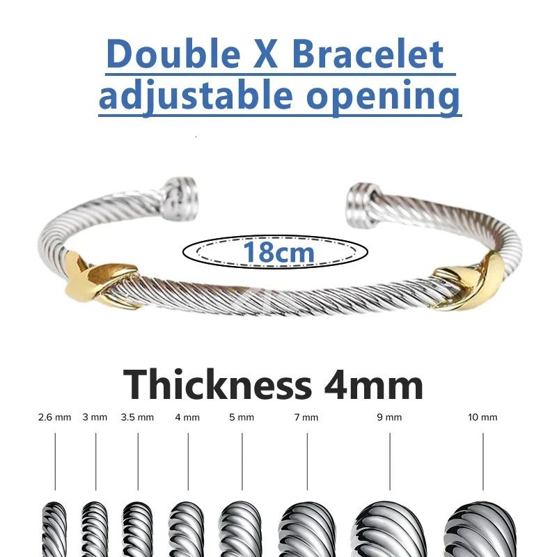 Two x Bracelet 4mm