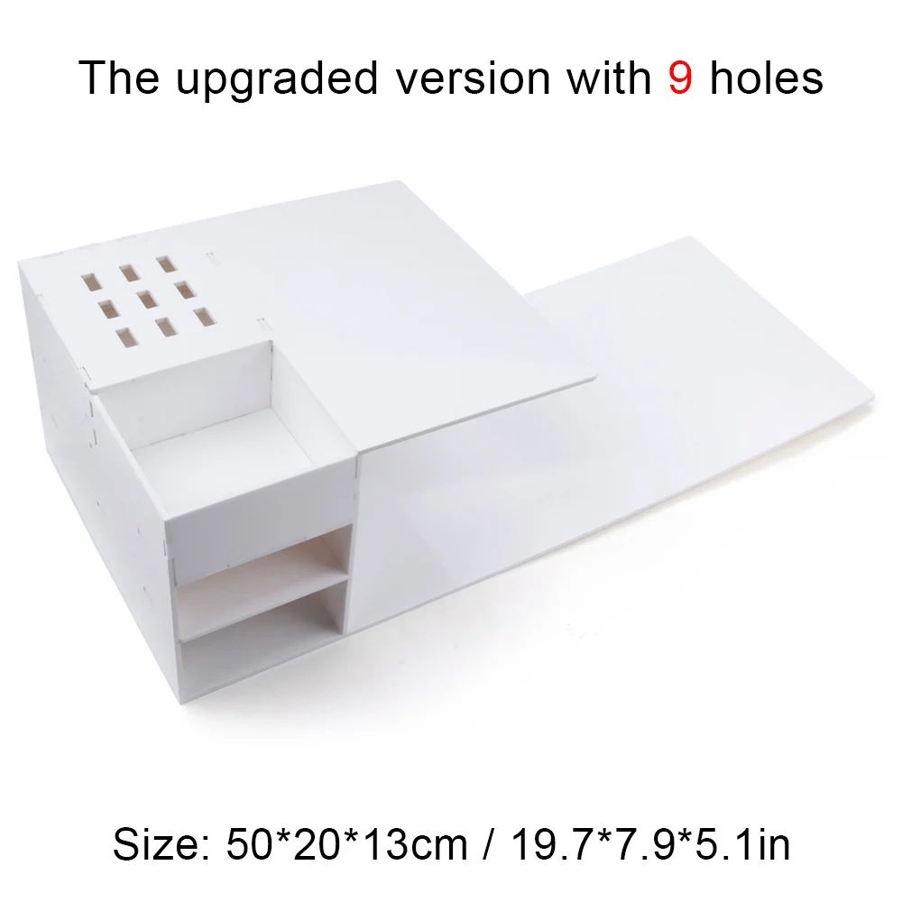 Color:White 9 Hole Shelf