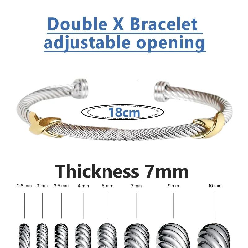 Two x Bracelet 7mm