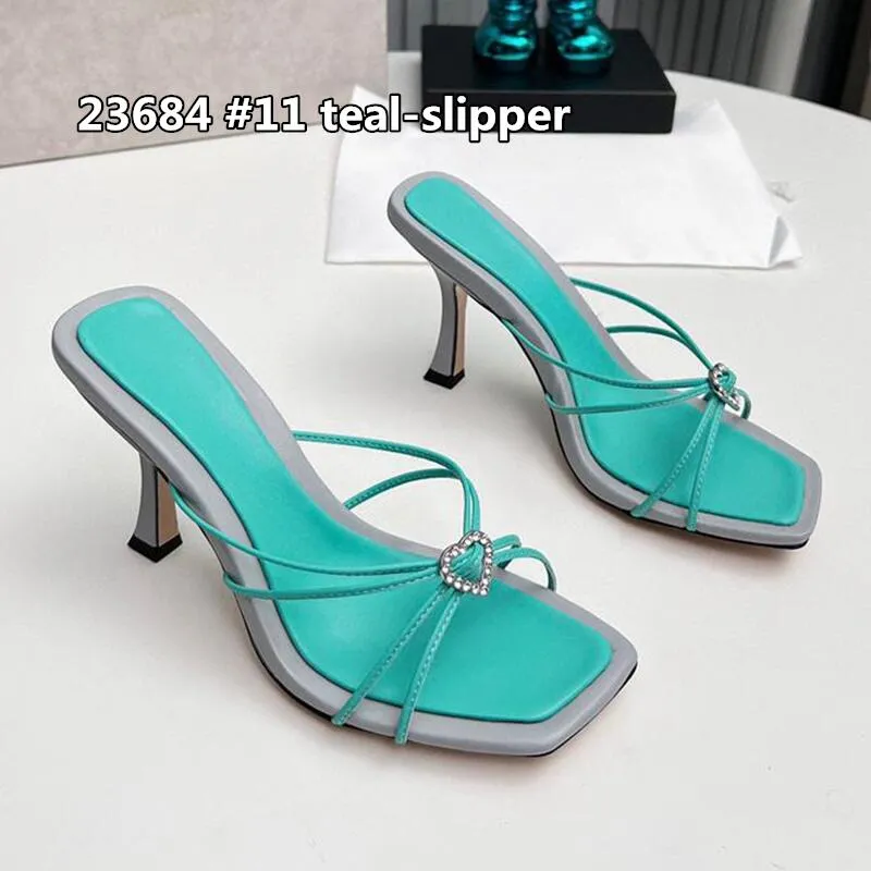 23684 #11 teal slipper